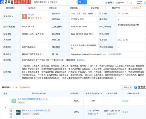 新东方于北京新设汇智易读科技公司